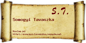 Somogyi Tavaszka névjegykártya